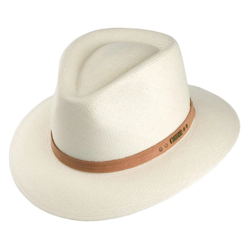 Signes Cordoba Safari Panama Fedora Strohhut - Natur