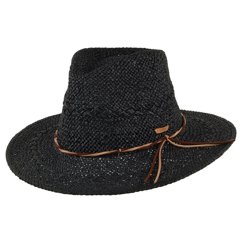 Barts Arday Sommer Fedora Hut - Schwarz