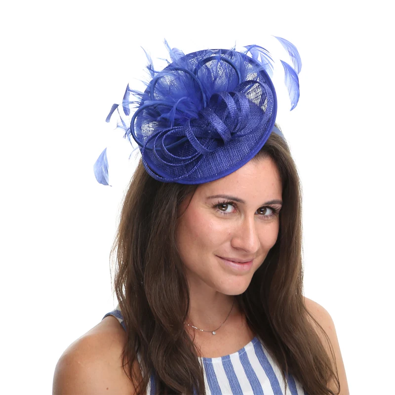 Jane Anne Designs Aria Disc Fascinator - Kobaltblau