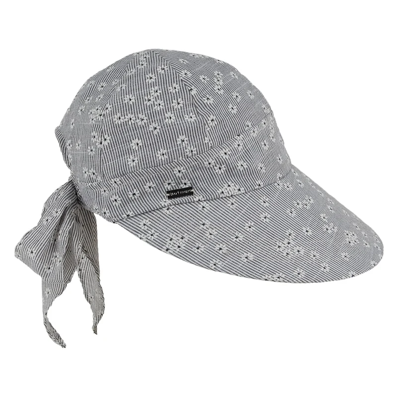 Betmar Daisy Sommermütze mit großem Visier - Marineblau-Multi