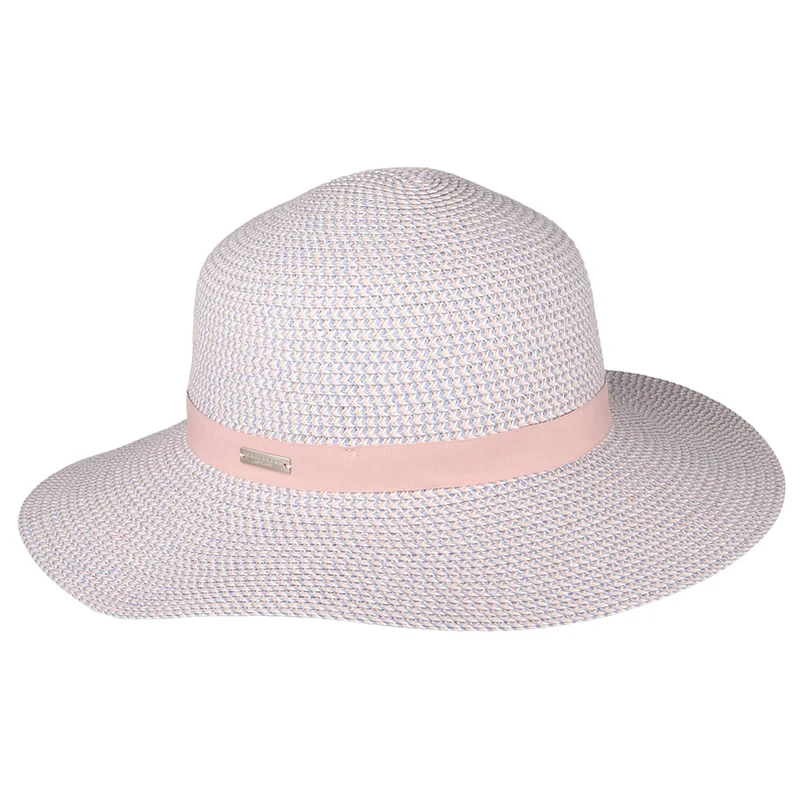 Seeberger Ribbon Floppy Sonnenhut - Rosa-Hellblau