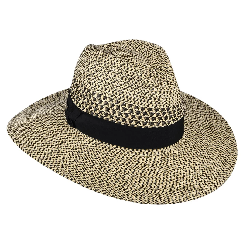 Betmar Blanchet Fedora Sonnenhut - Hellbraun-Mix