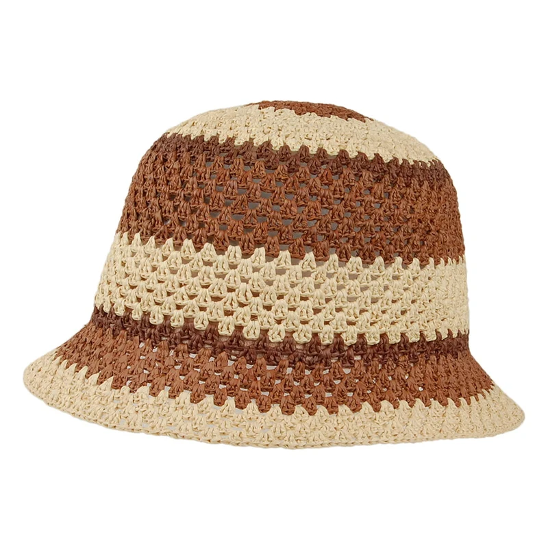 Brixton Essex Fischerhut aus Raffia Stroh - Hellbraun-Braun