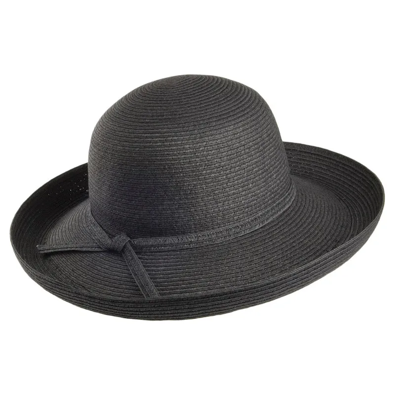 sur la tête Traveller Packbarer Sonnenhut - Schwarz
