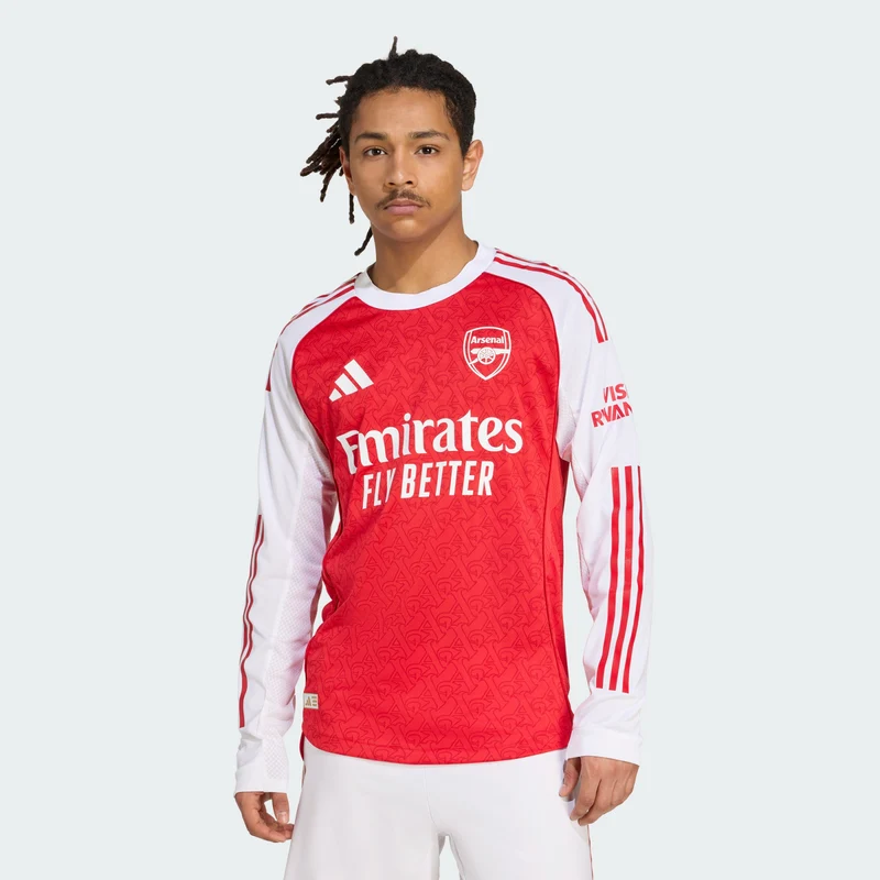 adidas Men Arsenal 25/26 Long Sleeve Home Authentic Jersey