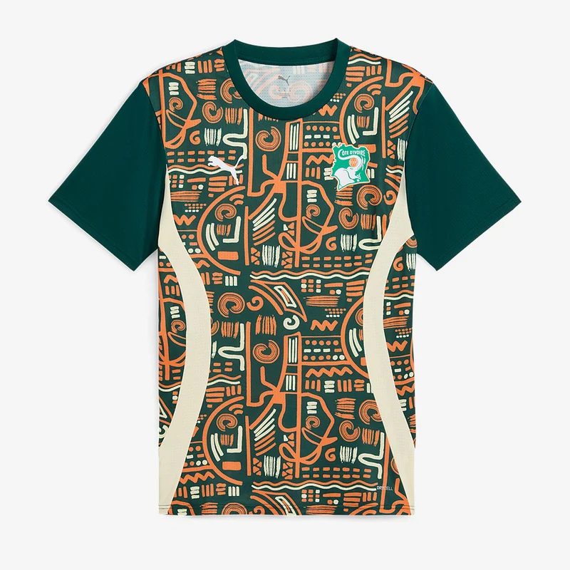 Puma Elfenbeinküste 2025 Pre-Match Shirt
