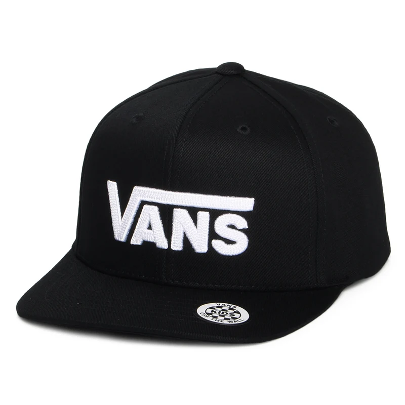 Vans Kinder Drop V II Snapback Cap - Schwarz-Weiß