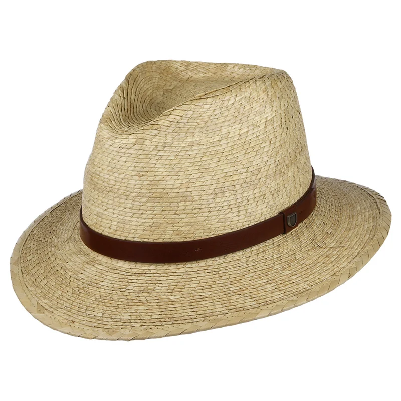 Brixton Messer II Fedora Hut aus Stroh - Natur