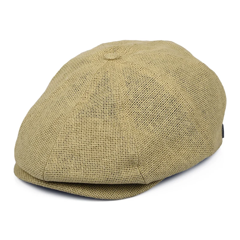 Brixton Brood Lightweight X Snap Ballonmütze aus Stroh - Natur