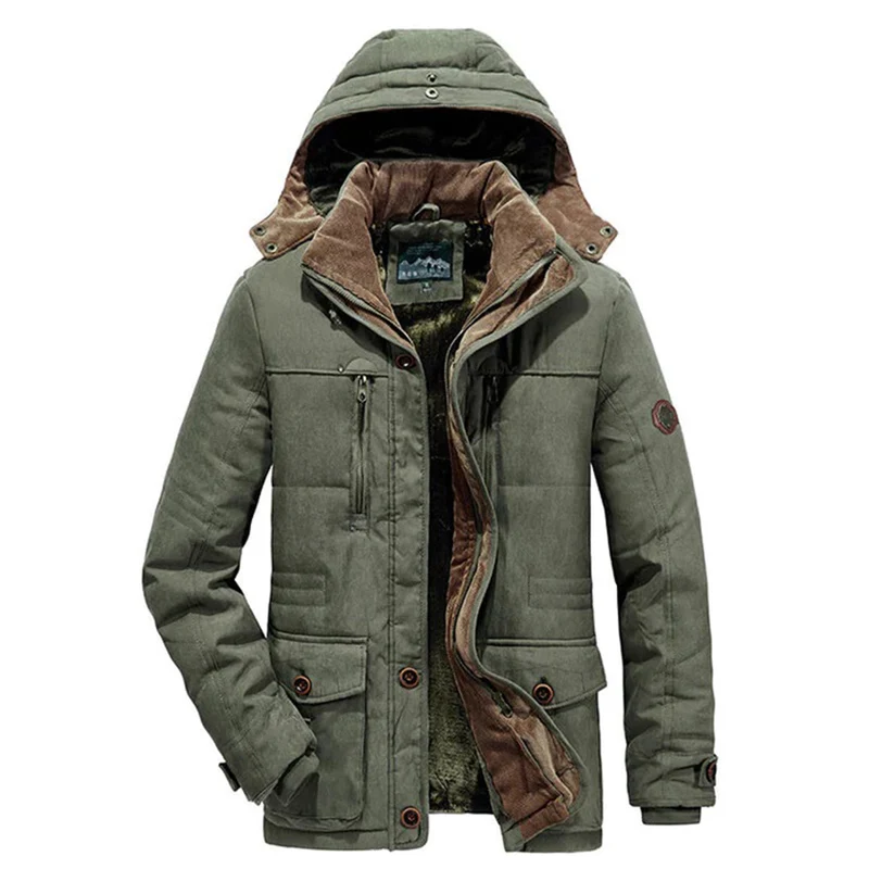 Warme Herren Winterjacke mit Fleece - Everest Winterzauber Edition