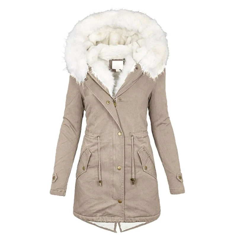 Luxe Gefütterte Damenwinterjacke - Elena Winterzauber Edition