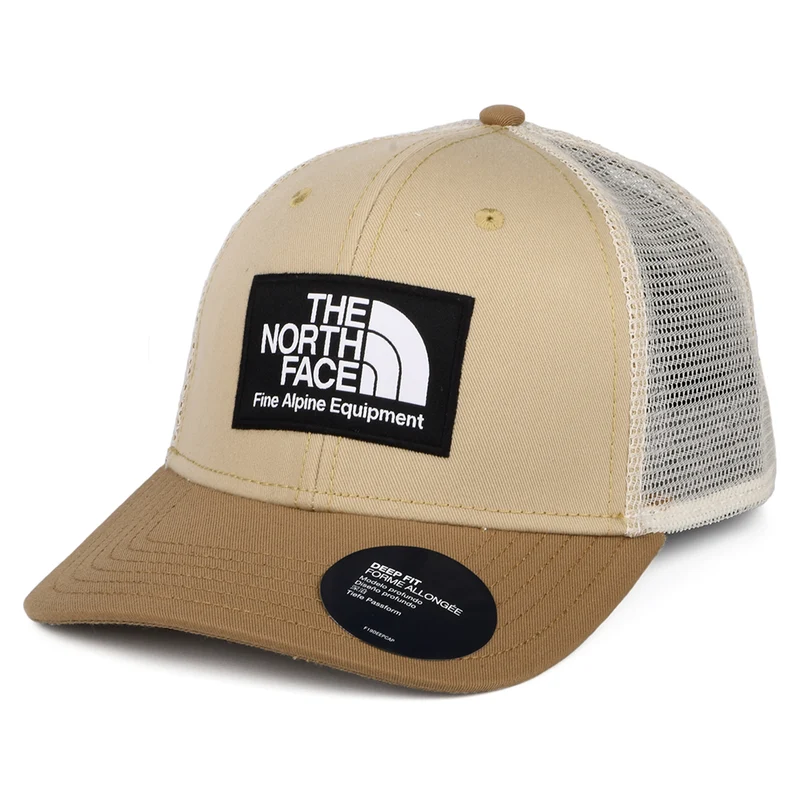 The North Face Mudder II Deep Fit Recycelt Trucker Cap - Hellbraun-Sand