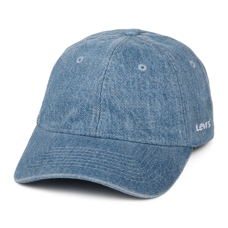 Levi's Essential Denim Baseball Cap - Hellblau
