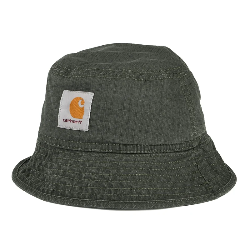 Carhartt WIP Wynton Verwaschener Ripstop Fischerhut aus Baumwolle - Waldgrün