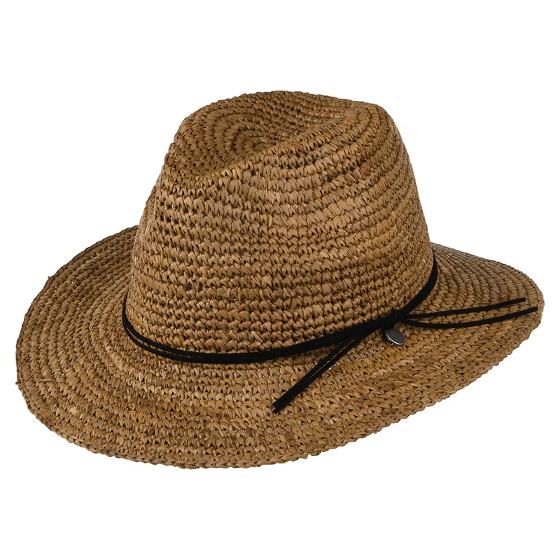 Barts Celery Fedora Hut aus Stroh - Hellbraun
