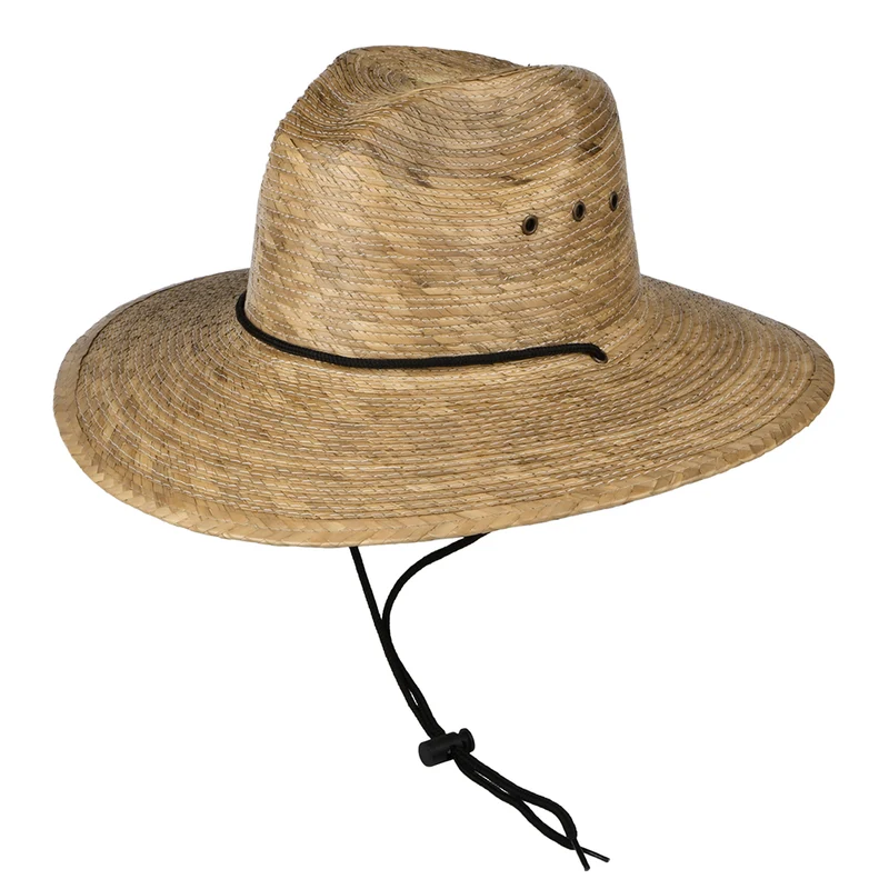 Dorfman Pacific Mt. Momma Braided Palm Rettungsschwimmer Hut - Toast