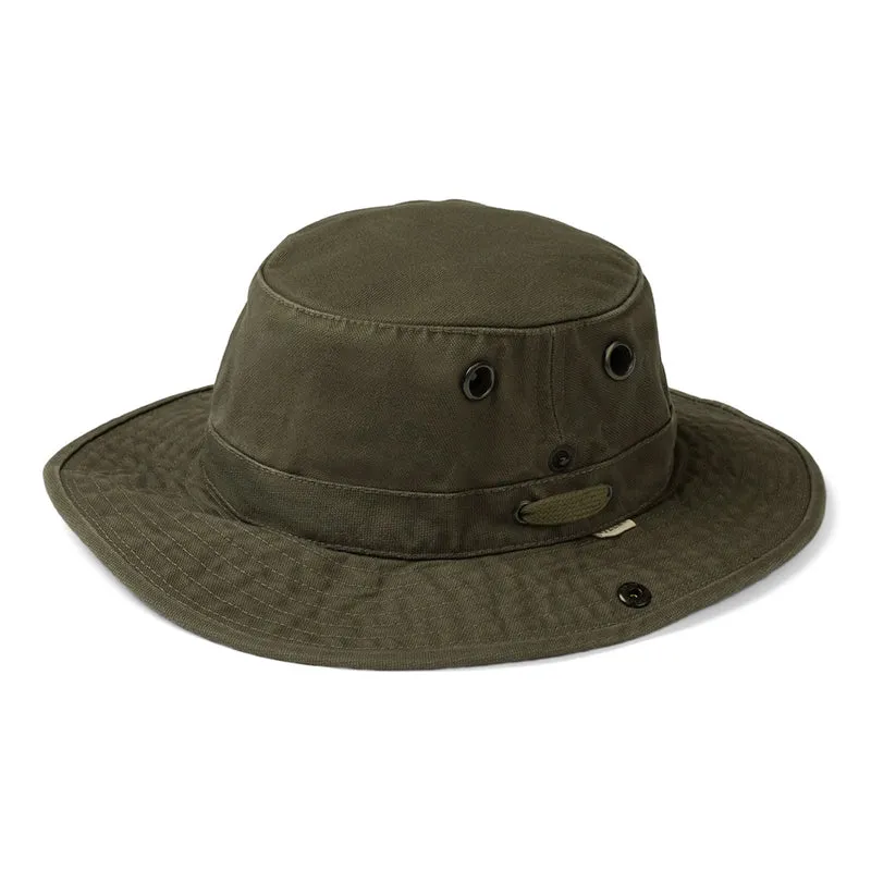 Tilley T3 Wanderer Packbarer Sonnenhut - Olivgrün