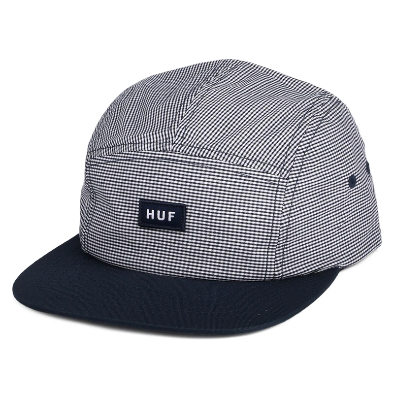 HUF 5 Paneelen Cap Micro Gingham - Marineblau