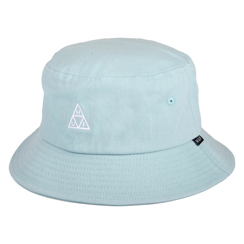 HUF Essentials Triple Triangle Baumwoll Fischerhut - Himmelblau