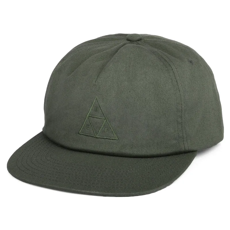 HUF Triple Triangle Unstrukturierte Snapback Cap - Olivgrün