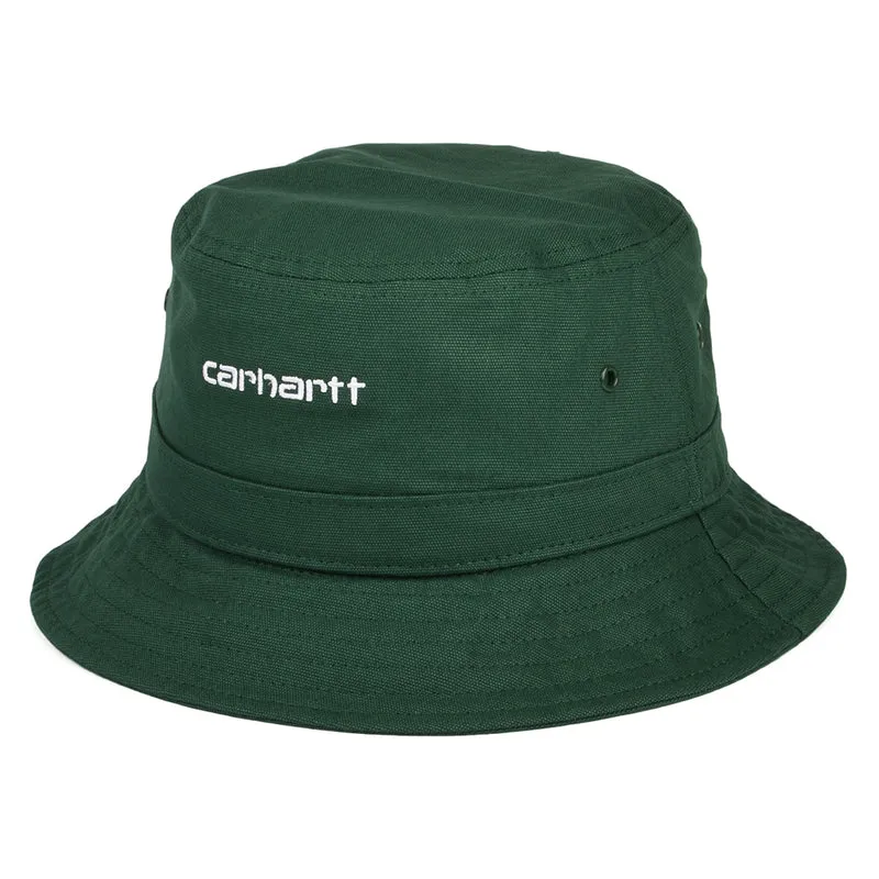 Carhartt WIP Script Fischerhut aus Baumwoll-Canvas - Waldgrün