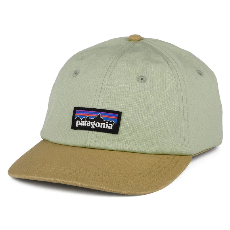 Patagonia P-6 Label Trad Baseball Cap aus organischer Baumwolle - Salbeigrün
