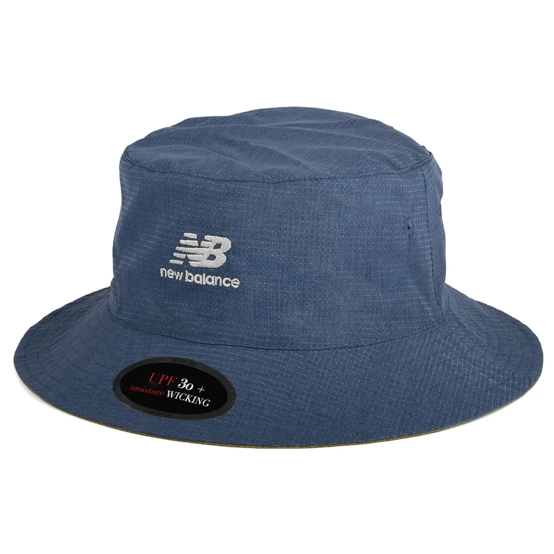 New Balance Wendbarer Fischerhut - Indigo-Olivgrün