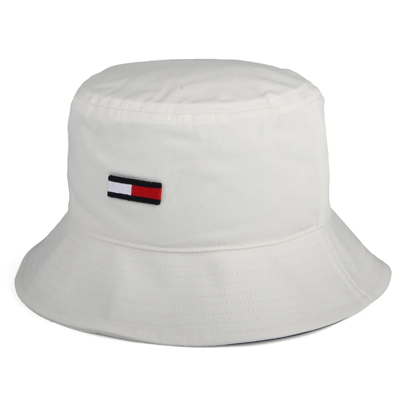 Tommy Hilfiger TJW Flag Fischerhut aus organischer Baumwolle - Ecru
