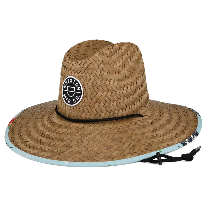 Brixton Crest Rettungsschwimmer Hut aus Stroh - Kupferrot