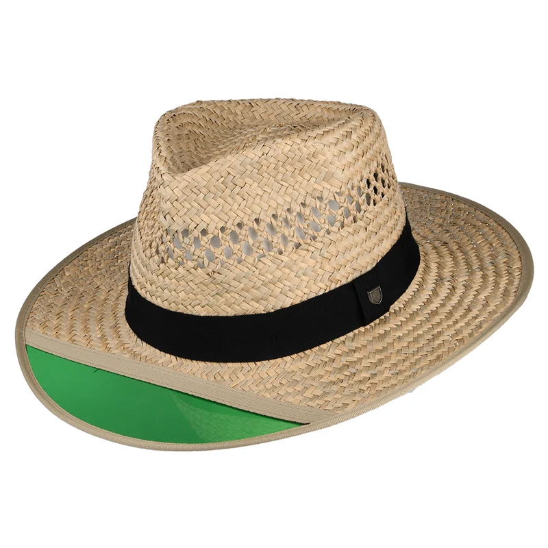 Brixton Hunter Fedora Hut aus Stroh - Hellbraun