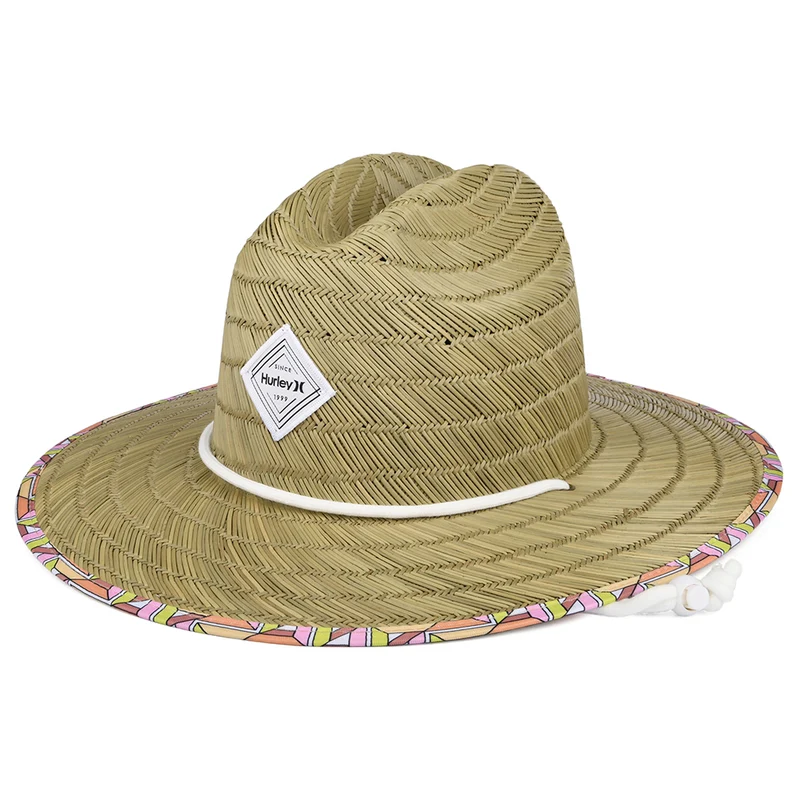 Hurley Diamond Rettungsschwimmer Hut aus Stroh - Natur