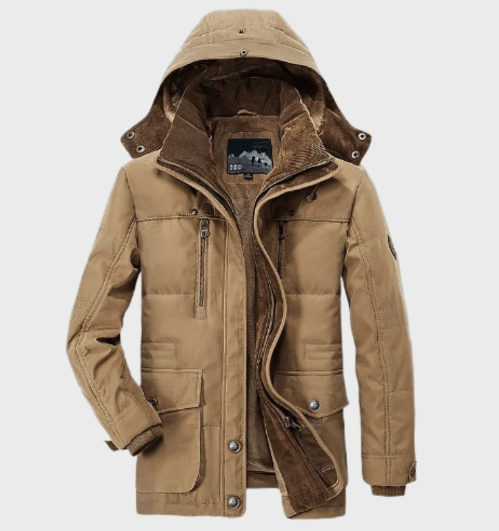 Warme Herren Winterjacke mit Kapuze - Andreas Winteredition