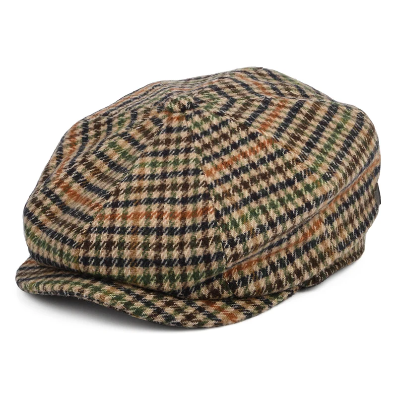 Brixton Brood II Baggy Ballonmütze Houndstooth - Mehrfarbig