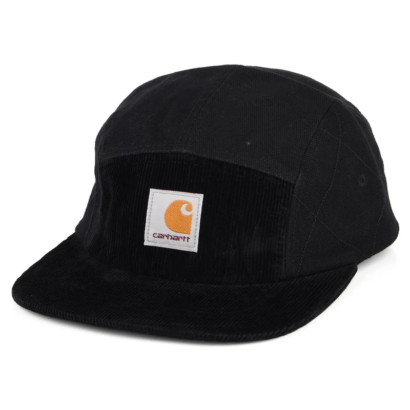 Carhartt WIP Kirby 5 Paneelen Cap aus organischer Baumwolle - Schwarz