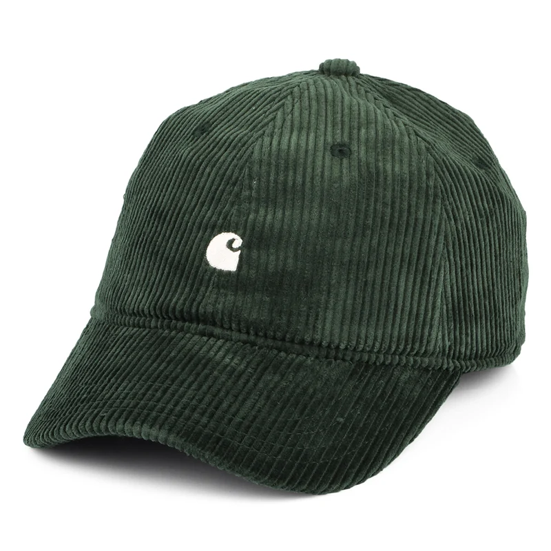 Carhartt WIP Harlem Kord Baseball Cap - Helles Waldgrün