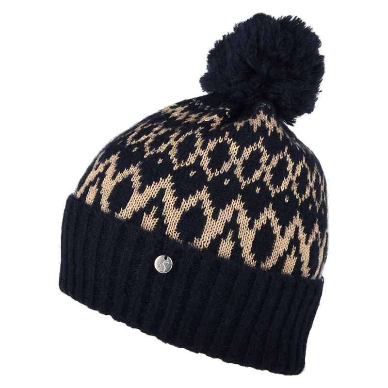 Joules Shetland Bommelmütze - Marineblau