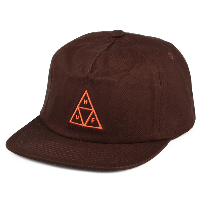 HUF Triple Triangle Unstrukturierte Snapback Cap - Braun