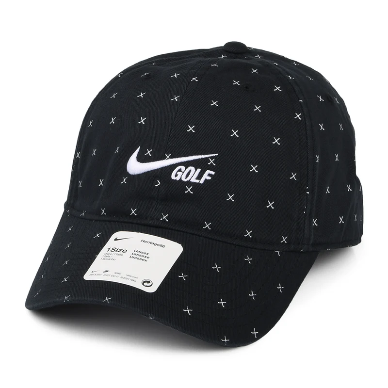 Nike Golf Heritage 86 Washed Club Baseball Cap - Schwarz