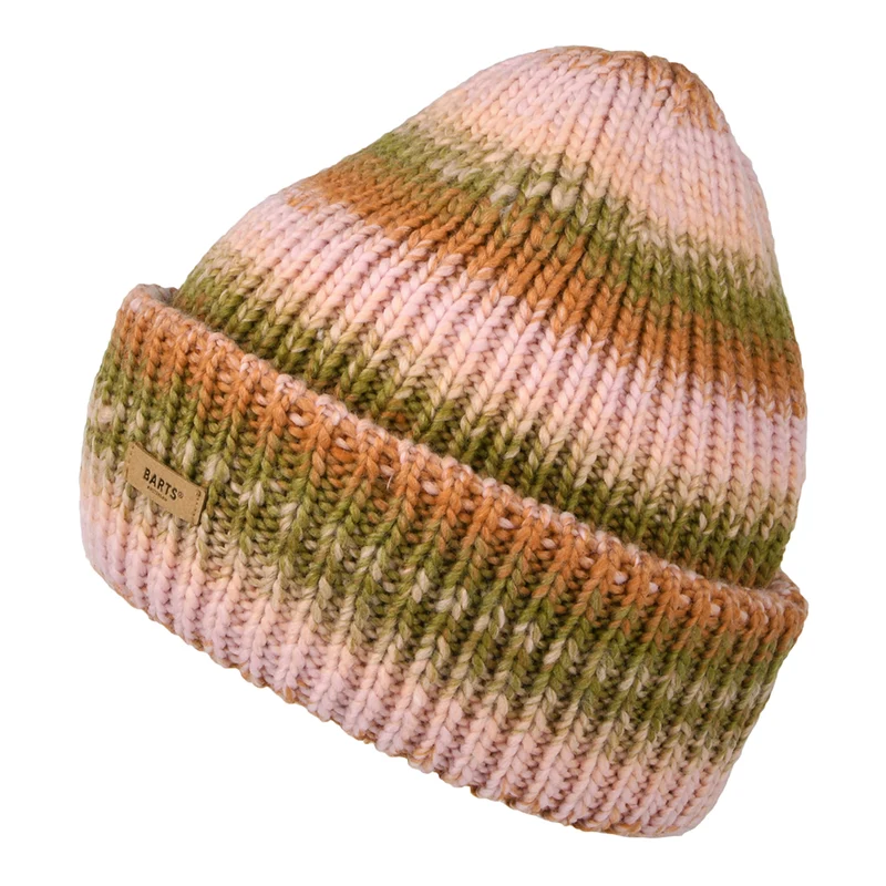 Barts Elanor Beanie Mütze Space-Dyed - Militärgrün-Rosa