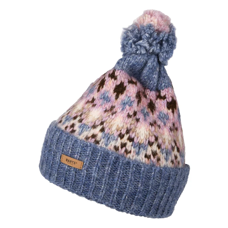 Barts Renaa Recycled Bommelmütze - Blau-Multi