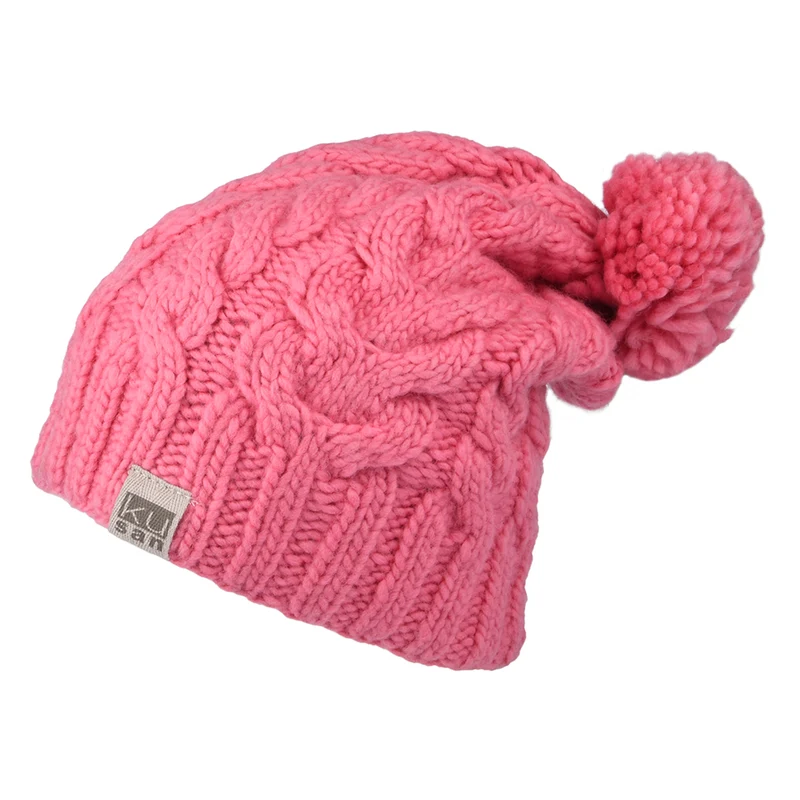 Kusan Übergroße Bommelmütze - Bubblegum Pink