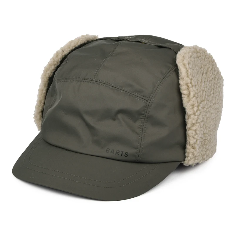 Barts Boise 5 Paneelen Cap mit Ohrenklappen - Militärgrün