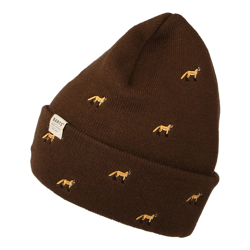 Barts Vinson Cuffed Beanie Mütze Fuchs - Dunkelbraun