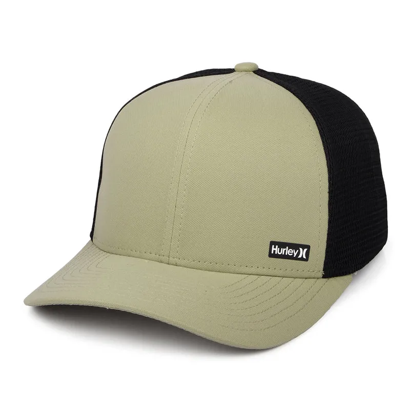 Hurley League II Flexfit Trucker Cap - Khaki-Schwarz