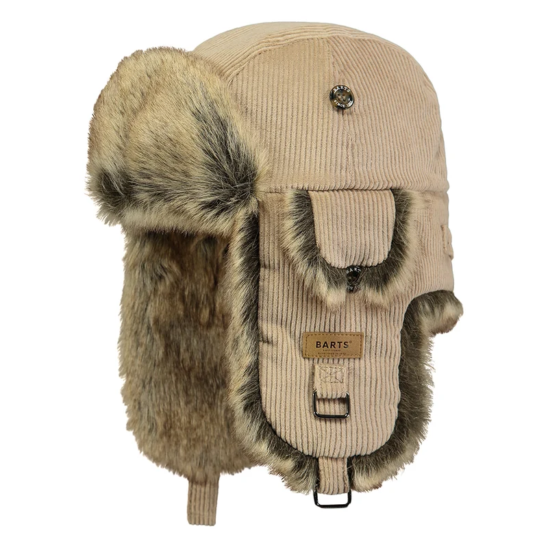 Barts Rib Bomber Kord Fliegermütze - Walnuss