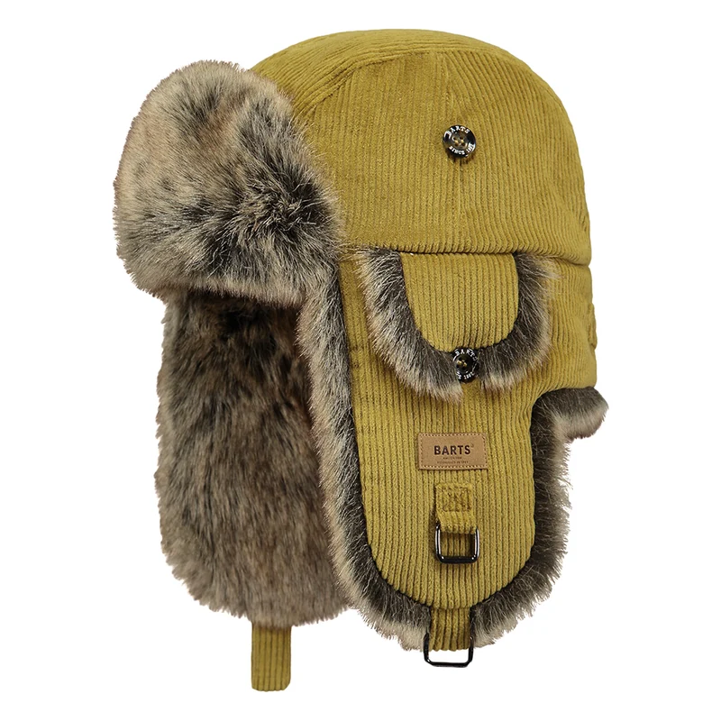 Barts Rib Bomber Kord Fliegermütze - Ocker