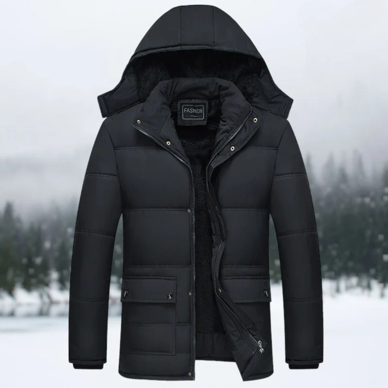 Zwarte Gewatteerde Winterjacke - Hugo: Winterzauber Edition