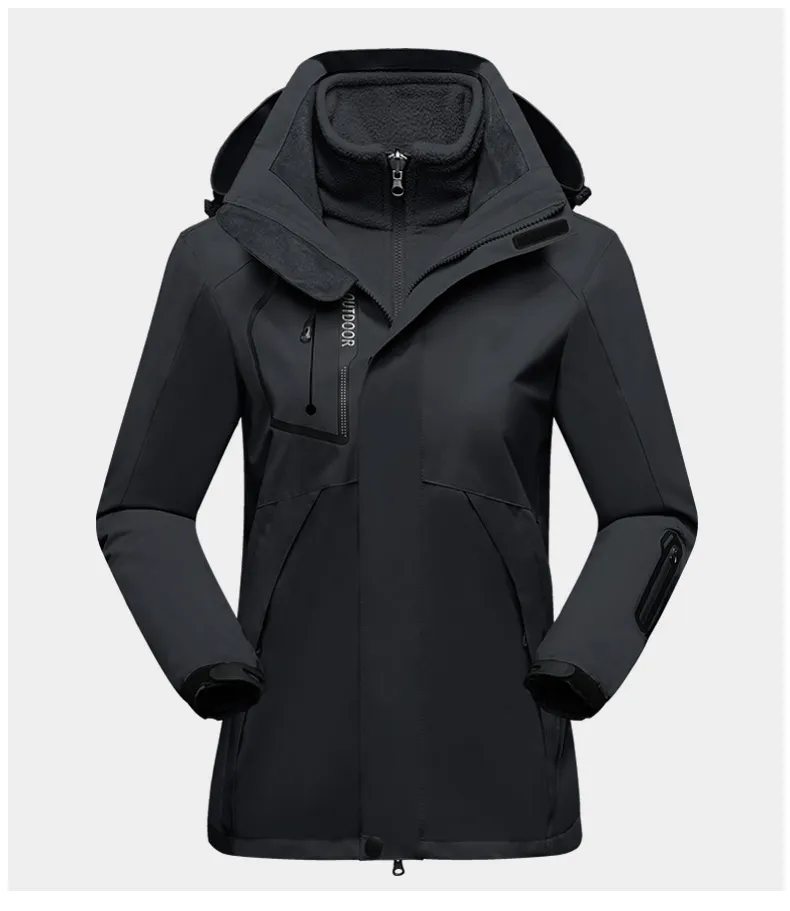 3-in-1 Winter Outdoor Schutzjacke für Damen - Luna
