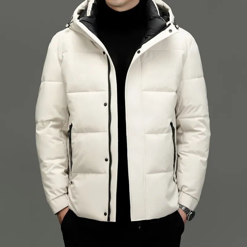 Gesteppte Winter-Herrenjacke mit Kapuze - Milo