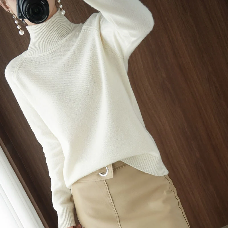 Warmer Winter-Rollkragenpullover für Damen – Celeste